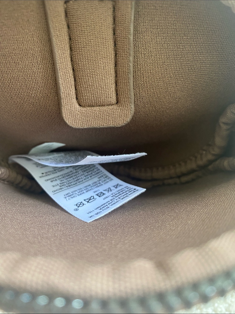 Athleta Chocolate Brown Round Wristlet Pouch with Braided Strap - Picture 4 of 6